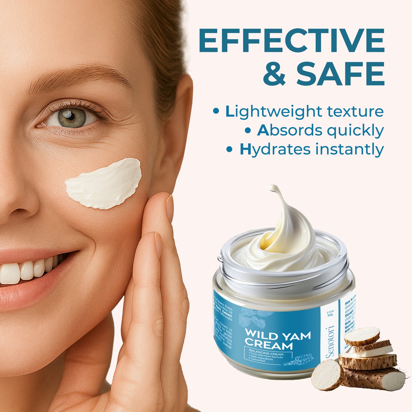Senotori Unscent Wild Yam Cream – Menopause & PMS Relief