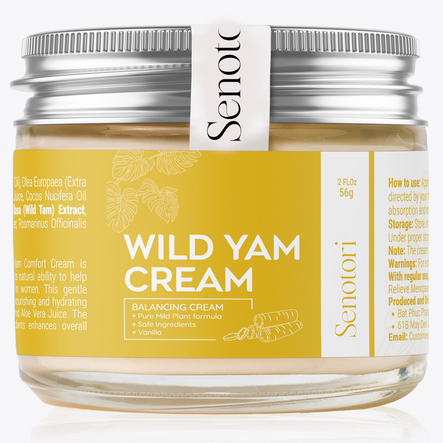 Natural Vanilla Wild Yam Cream – Menopause & PMS Relief