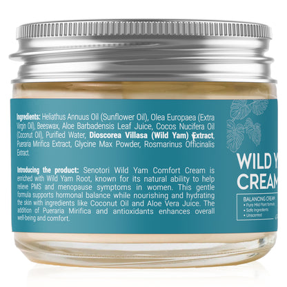 Senotori Unscent Wild Yam Cream – Menopause & PMS Relief