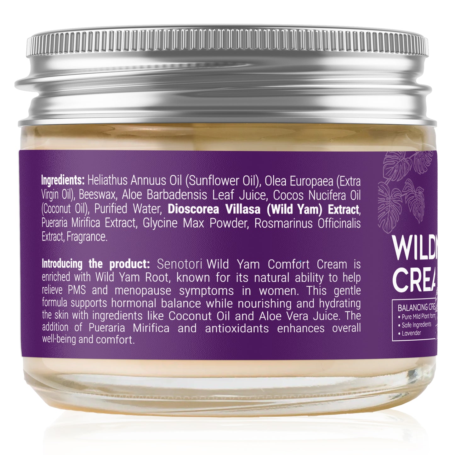 Senotori Lavender Wild Yam Cream – Menopause & PMS Relief