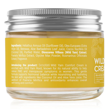 Natural Vanilla Wild Yam Cream – Menopause & PMS Relief