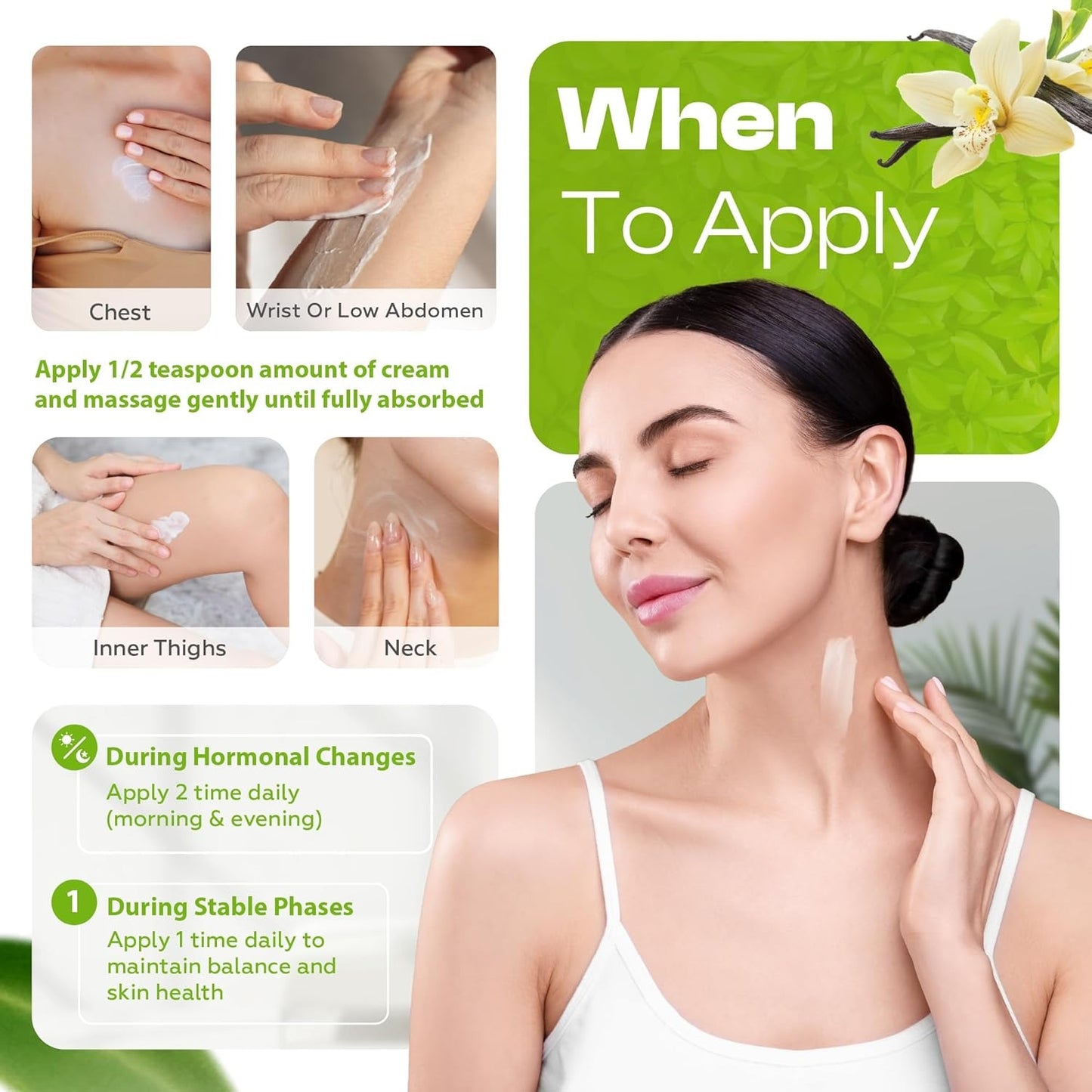 Natural Vanilla Wild Yam Cream – Menopause & PMS Relief