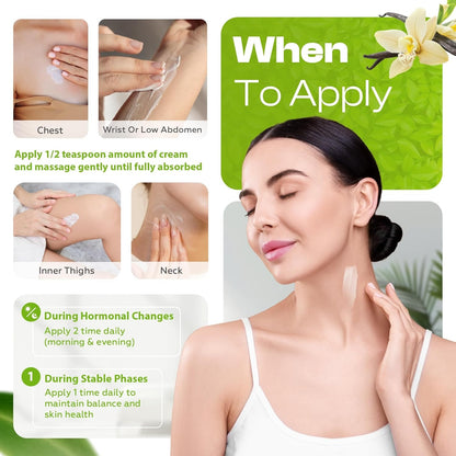 Natural Vanilla Wild Yam Cream – Menopause & PMS Relief