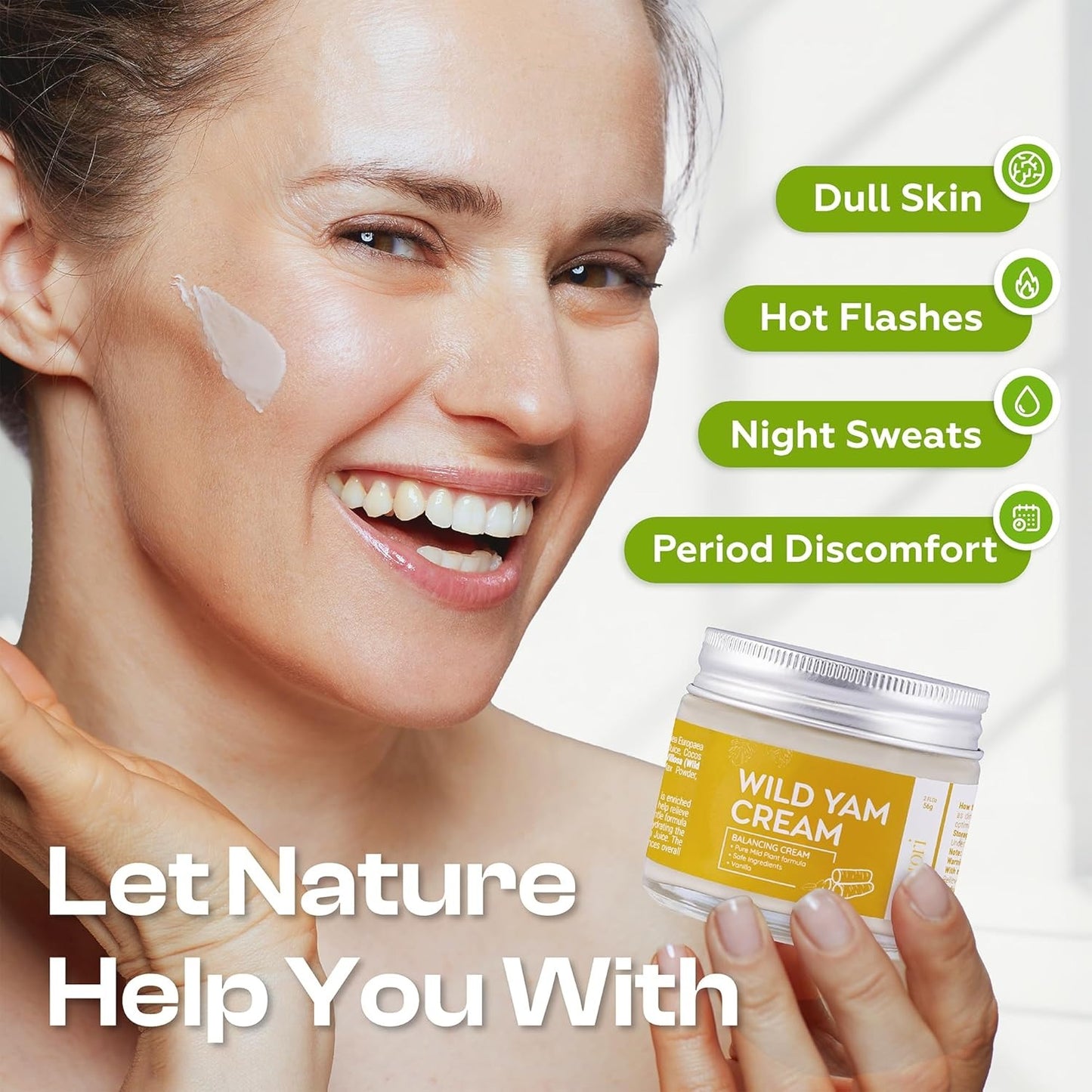 Natural Vanilla Wild Yam Cream – Menopause & PMS Relief