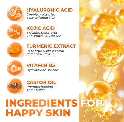 Turmeric Kojic Acid Cleansing Pads for Dull Skin & Dark Spot Correction