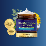 Senotori Magnesium Cream for Feet, Muscle with Eucalyptus, Arnica, MSM, White Willow Bark (WWB) -4Oz